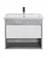 Тумба Мойдодир Oslo 70 Loft з умивальником Cosmo 70 бетон/Білий Сірий - мініатюра 4