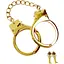 Наручники Taboom Gold Plated BDSM Handcuffs 65 см золотий - мініатюра 1