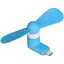 Вентилятор мобильный MicroUSB синий - миниатюра 1