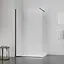 Душевая перегородка Qtap Walk-In Standard BLM2011.C8 100x200 см, стекло Clear 8 мм, покрытие CalcLess, прозрачный, черный - миниатюра 6