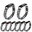 Ремешок винтажный Carprie для фитнес-браслета Xiaomi Mi Band 7 Type B Black silver - миниатюра 5