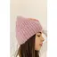 Теплая женская шапка Ангора Лили с флисовой подкладкой Розовый - миниатюра 1