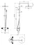 Душова система з термостатом Omnires Contour chrome CT8044CR, Хром - мініатюра 2