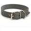 Нашийник для собак Zoo-hunt ОТ Кісточка шкіряний тиснений сірий 2,0/33-41 см - мініатюра 1