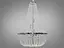 Дизайнерська кришталева люстра на 9 ламп, хром - мініатюра 1