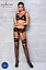 Комплект белья Passion NESSY Set L/XL black бюстгальтер пояс для чулок стринги - миниатюра 5