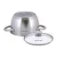 Кастрюля 1.5 л из нержавеющей стали с крышкой и полыми ручками для индукции и газа KM-4900, Kamille Серый 87478 - миниатюра 4