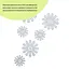 Дзеркальний декор Wall Sticker SW-00002519 акриловий самоклеючий Квіти 6 шт. срібло - мініатюра 2