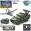 Військовий конструктор Limo Toy для хлопчиків Джип та байрактар, 486 деталей (KB 1104) - мініатюра 2