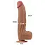 Фаллоимитатор LoveToy Sliding-Skin Dual Layer Dong King Sized 31 см коричневый - миниатюра 16