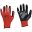 Рукавички Сила з нітриловим покриттям р10 манжет без підвіса/хедера червоно-чорні - мініатюра 1