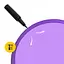 М'яч для фітнесу (фітбол) 4FIZJO 85 см Anti-Burst Violet (P-5905973404846) - мініатюра 3