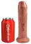 Фаллоимитатор King Cock Uncut 7 Tan 16.5 см телесный - миниатюра 2