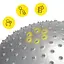 Мяч для фитнеса (фитбол) Cornix 55 см полумассажный Anti-Burst Silver XR-0463 - миниатюра 5