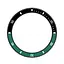 Безель і шкіряний ремінець Sikai для смартгодинника Xiaomi Watch S3/S4 Black-green - мініатюра 4