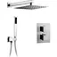 Душова система прихованого монтажу з термостатом для душу Nett TSH-473, Хром - мініатюра 1