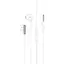 Дротові навушники Hoco M123 Glory універсальні earphones with microphone, 3.5mm, 1.2m, white - мініатюра 1