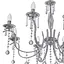Люстра свеча Brille подвесная хрустальная E14 60W CH (BR-01313S/8) - миниатюра 2