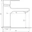 Змішувач для раковини DOMINO MALIBU DMM-101 - мініатюра 4