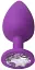 Анальная пробка I’MCUM Crystal Harmony Размер M 7.6x3.5 см Силиконовая Фиолетовая (IM-KGS201_M_purp) - миниатюра 1