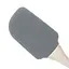 Лопатка кухонная силиконовая с деревянной ручкой 22.5 см, Profsil Серый 87192 - миниатюра 3