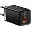 Адаптер сетевой Baseus C to C cable GaN5 Pro Fast Charger 3 порта 65 W черный - миниатюра 1