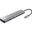 USB-хаб Trust Dalyx 7-в-1 USB-C 2xUSB-A 3.2/2xUSB-C/2xHDMI/Display Port, алюминий, 0,16 м, серый (25661_TRUST) - миниатюра 1