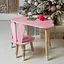 Дитячий столик Хмара (Рожевий) та стільчик Зайчик (Рожевий) - мініатюра 1