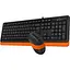 Комплект (клавіатура + миша) A4Tech F1010 USB Black-Orange (F1010 (Orange)) - мініатюра 3