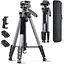 CAMBOFOTO 74"-Camera-Tripod, професійний алюмінієвий штатив/підставка для ніг Бездзеркальна камера/DSLR/Мобільний телефон - мініатюра 1