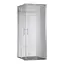 Душевая кабина без поддона Koer SR SC03 -100x100x200-TR-01 прозрачное стекло Easy Clean 6 мм, хром KR5357, Универсальная, прозрачный, хром - миниатюра 1