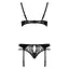 Комплект белья Passion PAULINE Set black: стрэпы: лиф L/XL - миниатюра 6