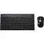 Комплект RAPOO 8000M Multi-mode Wireless Keyboard &amp; Mouse black (19096) - мініатюра 1