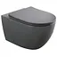 Унитаз подвесной Mixxus Premium Ellipse-0309-T1 gray 530x360x350 мм система смыва Tornado 1.0 MP6655, Графит - миниатюра 1