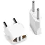 Переходник сетевой 2 Pin EU Plug Adapter ep0130 медь Белый - миниатюра 1