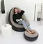 Надувне крісло з пуфом Air Sofa (велюрове покриття) - мініатюра 3