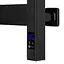 Електрична рушникосушка Navin Авангард 480x1000 Sensor лівобічна з таймером, чорний муар 12-228153-4810, Чорний матовий, Ліве, Електронний - мініатюра 4