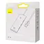 Хаб конвертер разветвитель Baseus Lite Series 4-Port Adapter Usb-A to 4 Usb 3.0 белый WKQX030102 - миниатюра 7