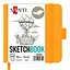 Скетчбук Santi для графіки 12x12 см 100 аркушів жовтий (743362) - мініатюра 1