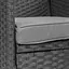 Садові меблі Di Volio Verona 6+1 сірий/сірий - мініатюра 10