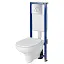 Інсталяція Cersanit Tech Line Base з кнопкою Base Circle + унітаз Arteco CleanOn з сидінням 30412 - мініатюра 1