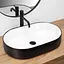 Умивальник Rea Nadia black matt white накладний REA-U8781, Чорний матовий - мініатюра 2