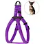 Шлея для собак Barksi Active світловідбивна (обхват грудей 33-40 см ширина 1 см) фіолетова - мініатюра 2