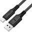 Кабель Acefast C17-04 USB-A to USB-C silicone charging data cable чорний - мініатюра 1
