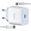 Мережевий зарядний пристрій Hoco C76A Plus Speed source PD20W charger set Type-C to Lightning ( EU ) Білий - мініатюра 1