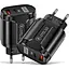 Зарядний пристрій Xiamen USB Type-C Super Charge/Quick Charge 3.0 PD 20W Black (050559) - мініатюра 2