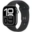 Apple Watch Series 10 GPS, 46mm, Jet Black, Спортивний ремінець чорного кольору, M/L (Grade B) Seller Refurbished - мініатюра 1
