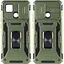 Ударопрочный чехол Epik Camshield Army Ring для Xiaomi Redmi 9C / 10A Оливковый / Army Green - миниатюра 2