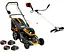 Газонокосарка акумуляторна GTM BLM48H-SP+2 АКБ і ЗП + Триммер акумуляторний (кущоріз) GTM BC36/340BL (BLM48H-SP+BC36/340BL_PROMO) - мініатюра 1