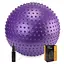 Мяч для фитнеса (фитбол) Cornix 55 см массажный Anti-Burst Violet XR-0468 - миниатюра 1